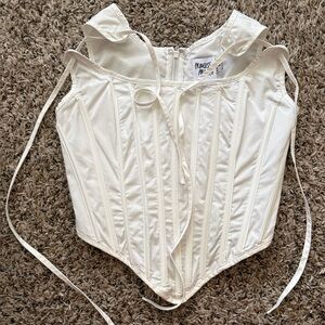 Princess Polly Ivory Corset Bustier Top